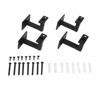 Lot de 4 supports de rampe d'escalier en acier au carbone pour la sécurité et la stabilité - Raccords modernes pour la maison, le bureau, l'école, l'espace public - Hauteur de 500 cm
