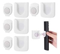 Lot de 4 supports de télécommande magnétiques, support mural pour télécommande, organiseur mural multifonctionnel pour télécommande TV