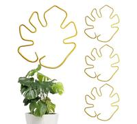 Lot de 4 supports légers pour grimpantes en aluminium réutilisables pour monstera, treillis, hortensias, roses, tomates, 16 x 18 cm