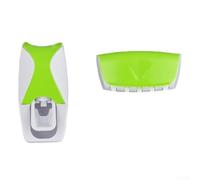 Lot de 4 supports muraux pour brosse à dents Noir | Construction en plastique, résistant à l'humidité, fentes ventilées, séchage rapide, pieds antidérapants pour plus de