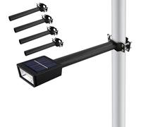 Lot de 4 supports muraux pour lampadaires, extension de bras solaire, support de lampe universel pour phare LED, éclairage de stationnement et de charge résistant aux intempéries