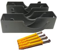 Lot de 4 supports muraux pour radiateurs traditionnels - Supports muraux pour radiateurs traditionnels - Plusieurs tailles disponibles - Anthracite
