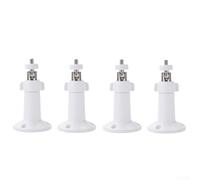 Lot de 4 supports muraux réglables pour caméra Ring pour Arlo for Wyze - Support de sécurité pivotant à 360 degrés pour intérieur et extérieur Blanc 9,5 x 7,6 cm