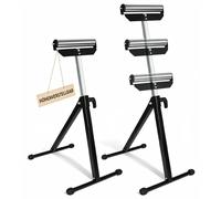 Lot de 4 supports pliables pour rouleaux – Supports de travail robustes – Capacité de charge : 60 kg