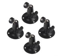 Lot de 4 supports universels pour appareil photo - Support réglable - Boîtier en métal pour systèmes de vidéosurveillance intérieur et extérieur - Robuste - Protection contre la rouille - Pivotant à