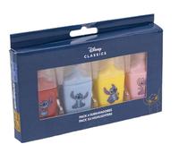 Lot de 4 Surligneurs Stitch - Format Mini - en Rouge, Bleu, Jaune et Vert - avec Dessins Film Disney - en Plastique ABS - Produit Original Conçu en Espagne
