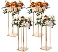 lot de 4 tabourets à fleurs Angulaire 20x20x80cm Porte-fleurs Fer Table d'appoint Moderne Colonne à fleurs Métal laminé Tabouret à plantes Porte-plantes en métal pour la décoration des bars Hôtels Caf