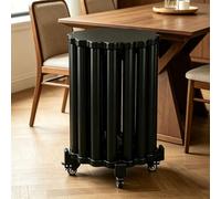 Lot de 4 tabourets empilables - Tables gigognes avec roulettes et patins antidérapants, aucune installation nécessaire - Idéal pour la chambre, le salon et le bureau