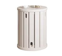 Lot de 4 tabourets en bois empilables - Peu encombrant - Multifonction - Pour l'organisation de la maison - Design polyvalent pour n'importe quelle pièce