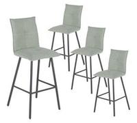 Lot de 4 Tabourets Vert d'Eau Hauteur H65cm - LAGOS -