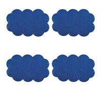 Lot de 4 tapis - Anti-dérapant - Nuage - bleu marine SPIRELLA