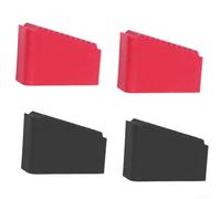 Lot de 4 tapis de sol antidérapants en caoutchouc pour marchepieds en aluminium - Stabilisateur de sécurité économiseur de sol 55 x 38 mm