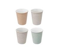 - Lot de 4 Tasses à Café "Léo" 10cl Multicolore