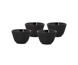 Lot De 4 Tasses En Fonte Noire 12cl - The Kitchenette