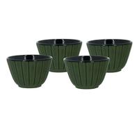 Lot De 4 Tasses En Fonte Verte The Kitchenette - 12cl