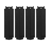 Lot de 4 Tentes Chauffantes pour Gril Charbroil, Boucliers de Plaque Chauffante en émail et en Fer pour Une Cuisson Uniforme, Pièces de Rechange pour Grils à Gaz, Taille 371 X 108 Mm