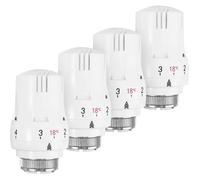 Lot de 4 Tête Thermostatique,Tete Thermostatique Radiateur,Valve de Radiateur Thermostatique M30 x 1,5