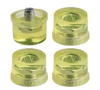 Lot de 4 têtes de maillet en caoutchouc souple pour le travail du bois et du métal - 25 mm, 30 mm, 35 mm, 40 mm
