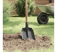 Lot de 4 têtes de pelle 33 x 21 cm en acier revêtu par pulvérisation, embout de pelle robuste pour le jardinage, la neige et la plage, résistant aux intempéries et durable, argenté