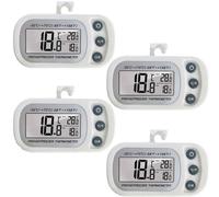 Lot de 4 thermomètres numériques pour congélateur avec écran LCD pour la cuisine