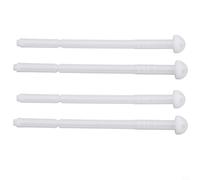 Lot de 4 tiges de chasse d'eau Geberit Twinline pour actionneur à bouton-poussoir en plastique ABS, blanc, compatible pour pièce 240.074.00