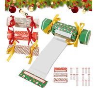Lot De 4 Tirelires De Noël Pour Cadeau En Espèces, Porte-monnaie En Forme De Cracker De Noël, Boîte À Bonbons Fantaisie, Pochette À Tirer Surprise Polyvalente Pour Les Fêtes D'