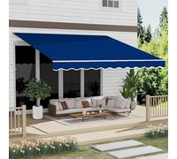 Lot de 4 toiles de rechange imperméables en polyester 300 g/m² avec cantonnière pour terrasse et jardin