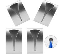 Lot de 4 Torchons Autocollante AttacheTorchon Mural en Acier Inoxydable, Crochet Serviette Métal Patère Torchons Cuisine Porte