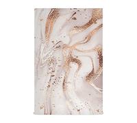 Lot de 4 torchons de cuisine en microfibre doux et réutilisables avec texture marbre doré rose et pailleté, absorbants, séchage rapide, 45,7 x 71,1 cm