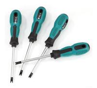 Lot de 4 tournevis de type U avec embouts de 1,7, 2,0, 2,3 et 2,6 mm, têtes en acier au chrome vanadium, poignée ergonomique en polypropylène pour les tâches de réparation et d'entretien à domicile