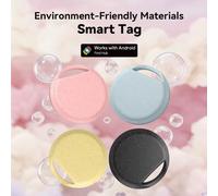 Lot de 4 traceurs Bluetooth pour Android, compatibles avec une application de localisation, nécessitent Android 9.0 ou version ultérieure, alimentés par une batterie CR2032, idéaux pour les sacs et le
