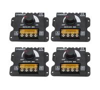 Lot de 4 variateurs LED DC 12 V 24 V - Variateur de lumière PWM - Contrôleur de luminosité pour bande lumineuse