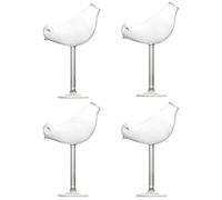 Lot de 4 verres à alcool, motif oiseau , décoration de bar | Verres à cocktail modernes et coupe à vin moderne pour whisky, bourbon, champagne, spiritueux, fêtes, mariages, anniversaires