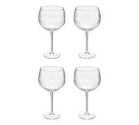 Lot de 4 Verres à Gin Strié 64cl Transparent
