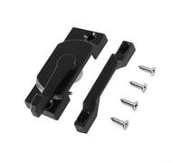 Lot de 4 verrous de fenêtre blancs pour battant coulissant à double suspension en vinyle pour fenêtres en alliage de zinc robuste kit de matériel de sécurité avec vis (noir)