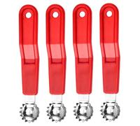 Lot de 4 vide-tomates en acier inoxydable avec poignée confortable, facile à nettoyer, pour fruits, cerises, pastèques