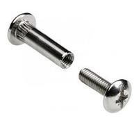 Lot de 4 vis d'assemblage acier nickelé HETTICH, l.42 mm Nickelé G