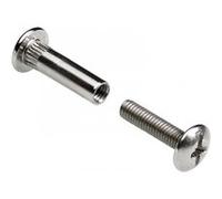 Lot de 4 vis d'assemblage acier nickelé HETTICH, l.50 mm Nickelé G