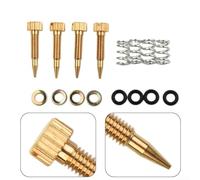 Lot de 4 vis de mélange d'air pour carburateur Weber DCOE/IDF, OEM 64750 001, laiton massif, résistant, design