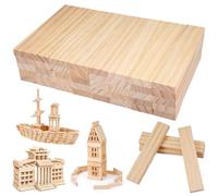 Lot de 40 Baguettes en Bois pour Bricolage - 110 x 20 x 8 mm