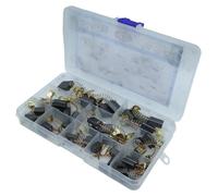 Lot de 40 balais à charbon pour moteurs, disponibles en 10 tailles différentes, accessoires de remplacement pour outils électriques