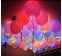 Lot de 40 ballons lumineux à DEL en latex de couleurs mélangées, lumières clignotantes, 10 à 24 heures pour fournitures de fête, anniversaire, décorations de Noël, remplissables à l'hélium et à l'air