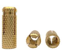Lot de 40 chevilles à douille en laiton, M8 x 28 mm, pour ancrage dans la maçonnerie
