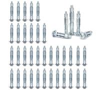 Lot de 40 Chevilles à Expansion en Métal, M5 x 52 Ancrages en Métal pour Cavité, Acier au Carbone Ecrou à Expansion, Jeu de Chevilles Métalliques, pour la Fixation des Panneaux de Bois