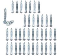 Lot de 40 Chevilles à Expansion en Métal, M5 x 52 Ancrages en Métal pour Cavité, Jeu de Chevilles Métalliques, Fixations pour Portes Creuses, pour la Fixation des Panneaux de Bois