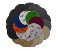 Lot de 40 disques de ponçage ronds 125 mm, 600/1000/1500/2000/3000/4000/5000/7000, disques de papier de verre assortis pour meuleuse électrique