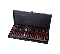 Lot de 40 douilles hexagonales multifonctions en acier au carbone avec marquage de taille - Étui portable pour usage domestique industriel - Ensemble d'embouts hexagonaux robustes en acier au carbone
