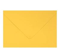 Lot de 40 enveloppes colorées C5 pour cartes de vœux, invitations de mariage et travaux manuels (162 x 229 mm) Jaune doré