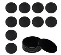 Lot de 40 étiquettes NFC NTAG215 avec puce NFC réinscriptible, 25 mm, mémoire 504 octets entièrement programmable, compatible avec la plupart des appareils compatibles NFC - Noir