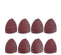 Lot de 40 feuilles abrasives à 11 trous pour ponceuse Bosch PSM 100A PSM 160A PSM 80A Skil Octo Detail Palm Sander, grain 60-800, oxyde d'aluminium renforcé en tissu, lié en résine pour peinture en